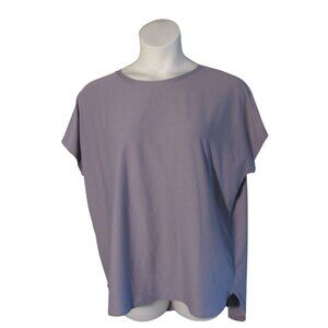 Weekends by Chico's 2 (L) Light Purple Super Soft Knit Shirt Top Tee
